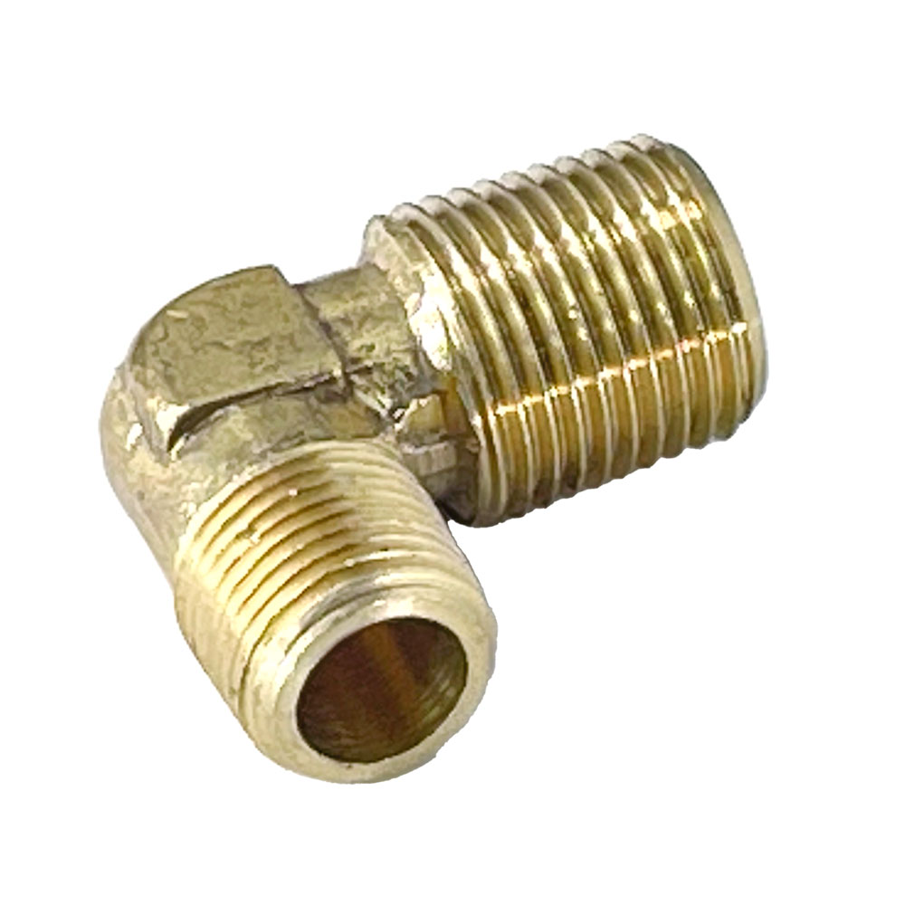 Joelho de Redução para Gás em Latão – 1/2” x 3/8” NPT Macho